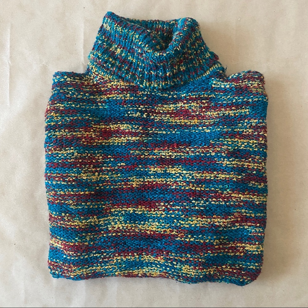 Vintage Hand-knitted  Turtleneck sweater